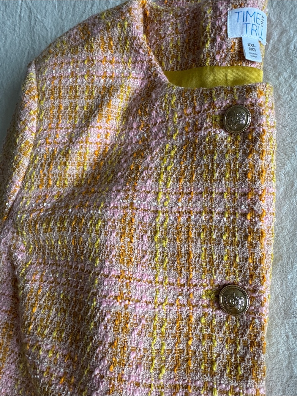 Time and Tru Women's Tweed Ladylike
Blazer Jacket, size XXL - Picture 13 of 13